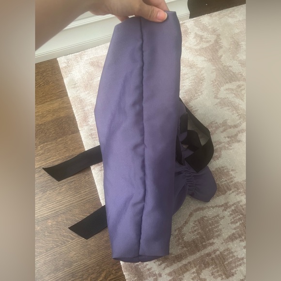 VERA WANG Lavender Label Fabric Crystal Shoulder Purple Bag Tote Purse - Picture 10 of 10